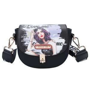 - Love or hate me Nicole Lee Saddle crossbod…